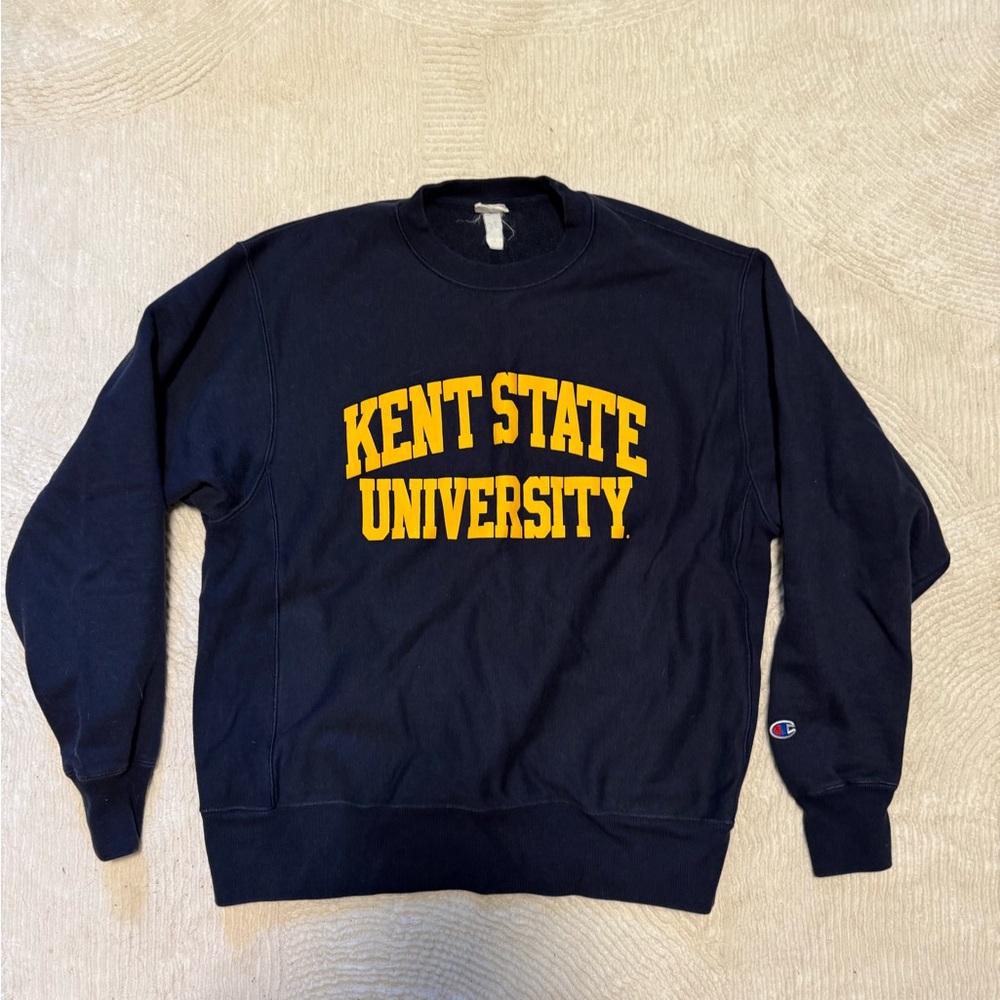 Kent State Crewneck Sweater navy and gold